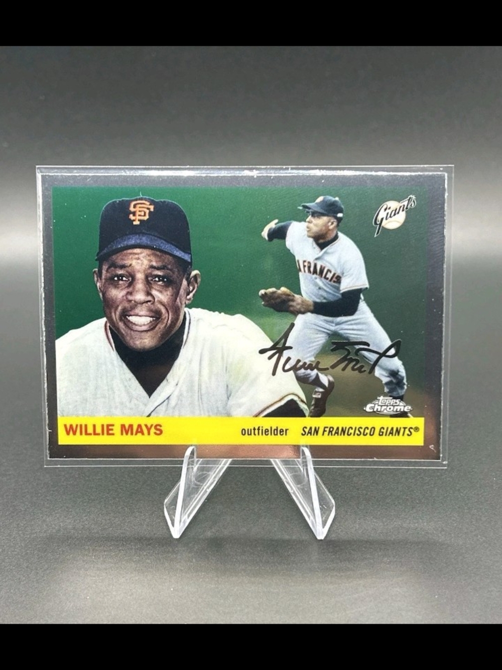 2025 Topps Chrome Platinum Willie Mays #469 San Francisco Giants